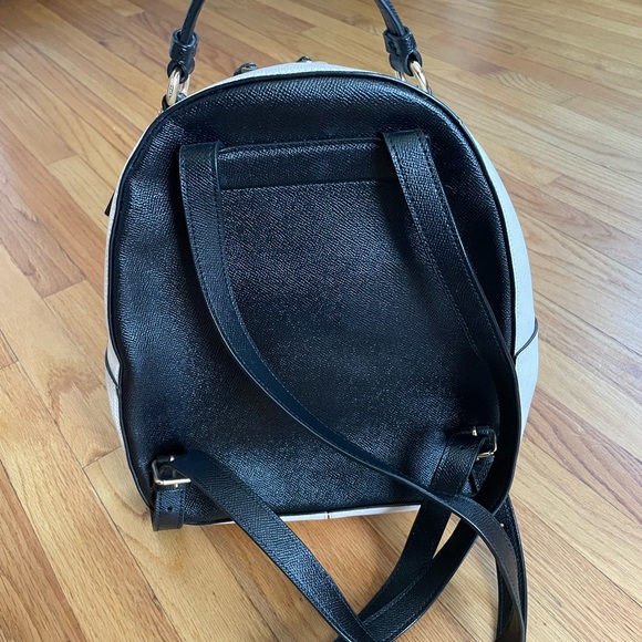 Coach backpack green and white with black trim - Picture 3 of 6